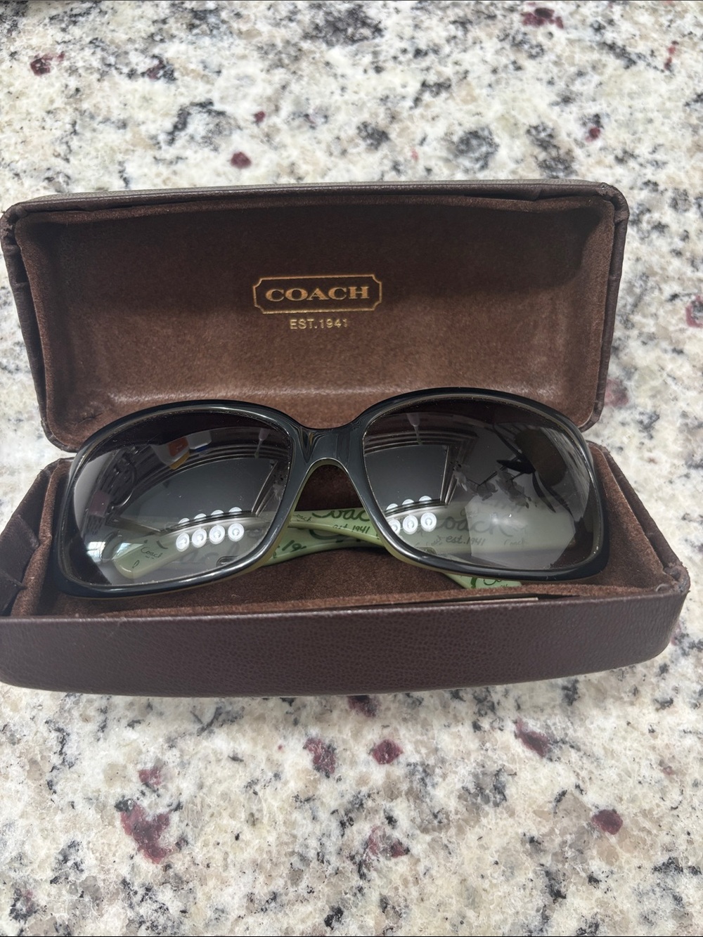 Coach Women's Black Oversized Gradient Sunglasses